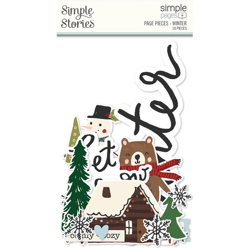Simple Stories - Simple Pages Collection - Page Pieces - Winter 1 Simple Stories - Simple Pages Collection - Page Pieces - Winter