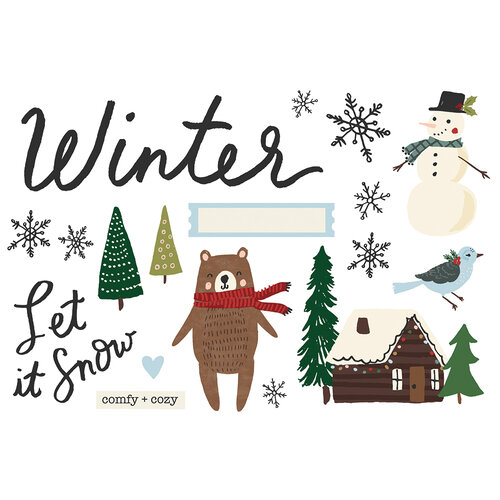 Simple Stories - Simple Pages Collection - Page Pieces - Winter 2 Simple Stories - Simple Pages Collection - Page Pieces - Winter