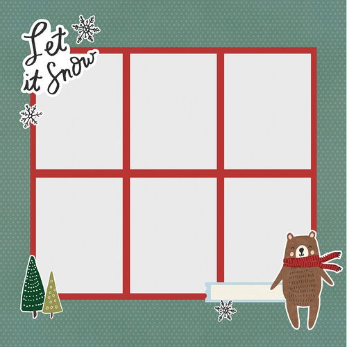 Simple Stories - Simple Pages Collection - Page Pieces - Winter 3 Simple Stories - Simple Pages Collection - Page Pieces - Winter