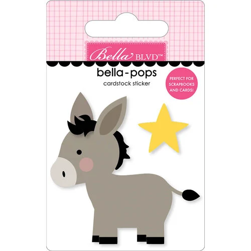 Bella Blvd - Let Us Adore Him Collection - Stickers - Bella Pops - Donkey 1 Bella Blvd - Let Us Adore Him Collection - Stickers - Bella Pops - Donkey