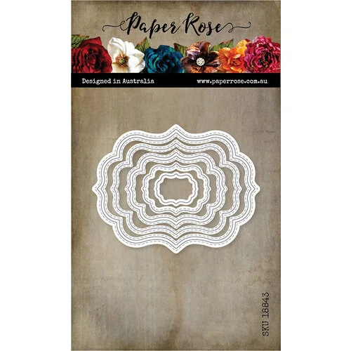 Paper Rose - Dies - Nesting Label 1 1 Paper Rose - Dies - Nesting Label 1