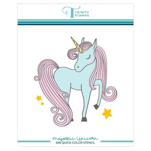 Trinity Stamps - Stencils - Majestic Unicorn