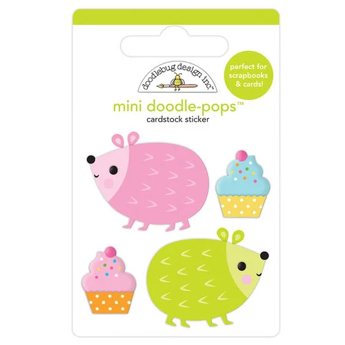 Doodlebug Design - Hey Cupcake Collection - Stickers - Mini Doodle-Pops - Hedge Hugs 1 Doodlebug Design - Hey Cupcake Collection - Stickers - Mini Doodle-Pops - Hedge Hugs
