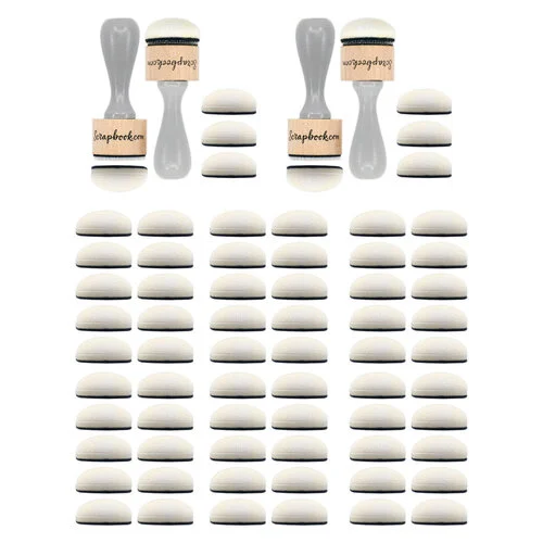 Scrapbook.com - (2) Ink Blending Tools and (6) 10-Pack of Refill Domed Applicators