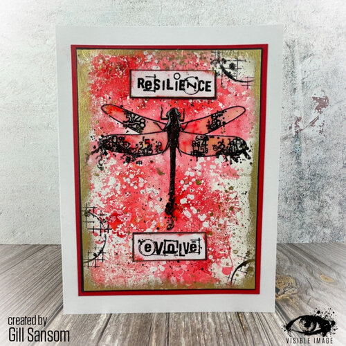 Visible Image - Clear Photopolymer Stamps - Dragonfly Reflection