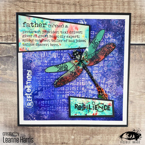 Visible Image - Clear Photopolymer Stamps - Dragonfly Reflection