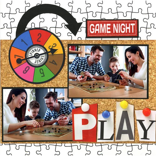 Reminisce - Game Night Collection - 12 x 12 Double Sided Paper - Let's Roll