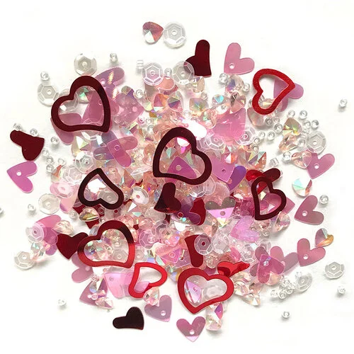 Buttons Galore and More - Sparkletz Collection - Embellishments - Sweethearts 1 Buttons Galore and More - Sparkletz Collection - Embellishments - Sweethearts