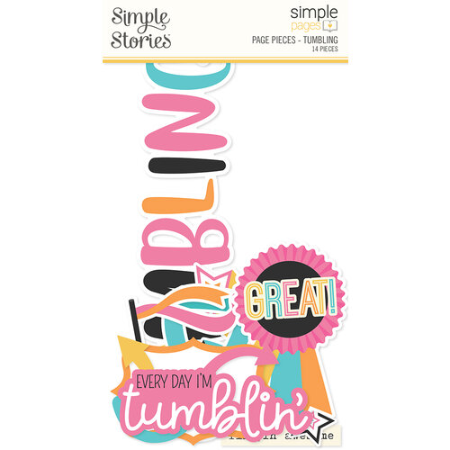 Simple Stories - Simple Pages Collection - Page Pieces - Tumbling 1 Simple Stories - Simple Pages Collection - Page Pieces - Tumbling