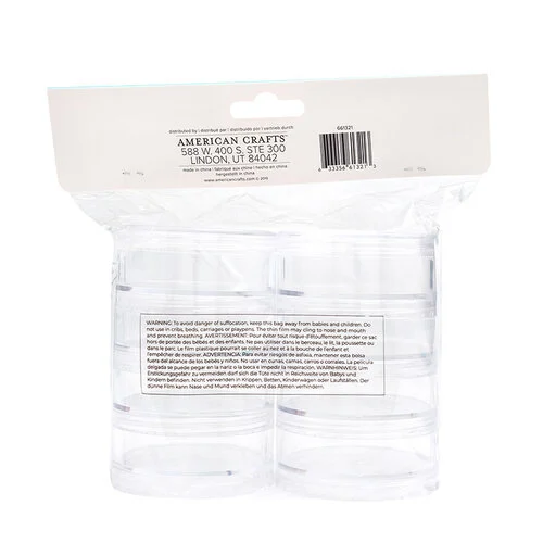 We R Makers - Storage Bottles - Large Screw Stack Jars - 8 Pack