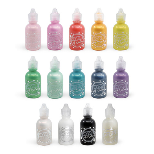 Scrapbook.com - Pops of Color - Multi - Colorful Bundle - 1oz - 14 Pack