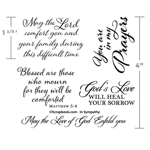 Scrapbook.com - Clear Photopolymer Stamp Set - In Sympathy