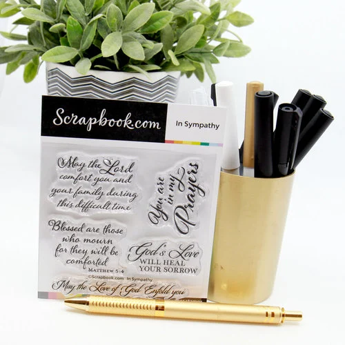 Scrapbook.com - Clear Photopolymer Stamp Set - In Sympathy