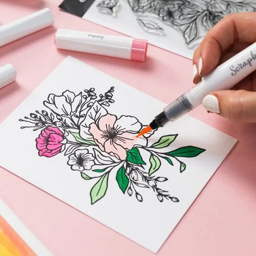 Scrapbook.com - Lustre Brush Marker Bundle - Complete Collection - 14 Pack
