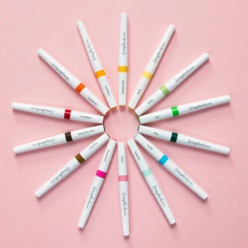 Scrapbook.com - Lustre Brush Marker Bundle - Complete Collection - 14 Pack