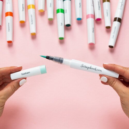 Scrapbook.com - Lustre Brush Marker Bundle - Complete Collection - 14 Pack