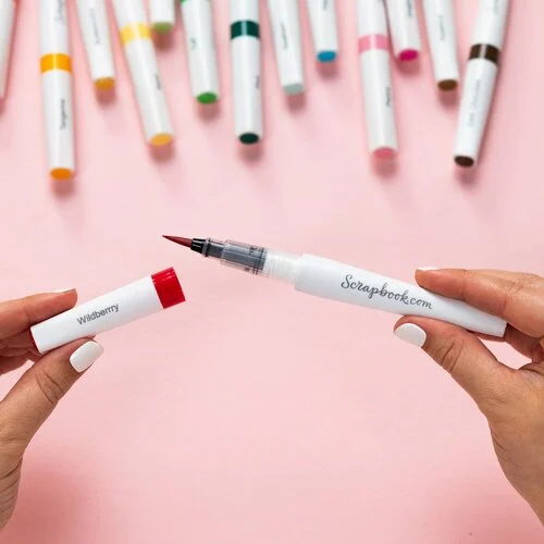 Scrapbook.com - Lustre Brush Marker Bundle - Complete Collection - 14 Pack