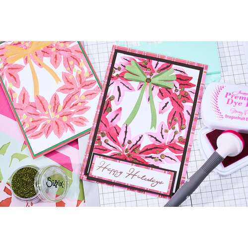 Sizzix - Stacey Park - Stencils - A Wreath in Time 10 Sizzix - Stacey Park - Stencils - A Wreath in Time