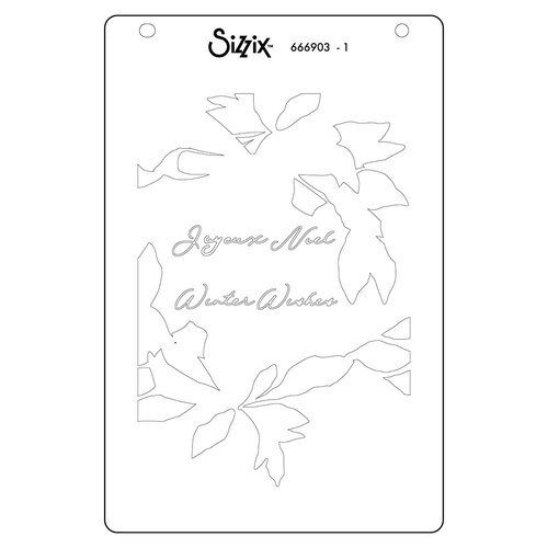 Sizzix - Stacey Park - Stencils - A Wreath in Time 4 Sizzix - Stacey Park - Stencils - A Wreath in Time