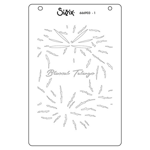Sizzix - Stacey Park - Stencils - A Wreath in Time 5 Sizzix - Stacey Park - Stencils - A Wreath in Time