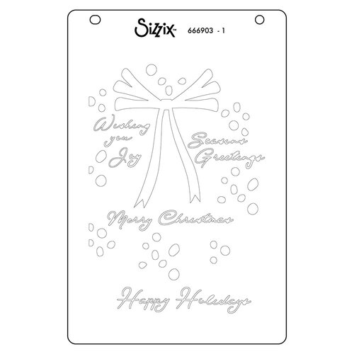 Sizzix - Stacey Park - Stencils - A Wreath in Time 6 Sizzix - Stacey Park - Stencils - A Wreath in Time