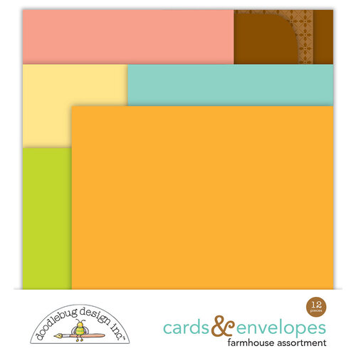 Doodlebug Design - Farmhouse Collection - Cards And Envelopes