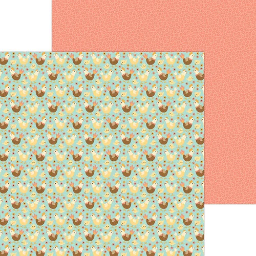 Doodlebug Design - Farmhouse Collection - 12 x 12 Double Sided Paper - Hen And Chicks 1 Doodlebug Design - Farmhouse Collection - 12 x 12 Double Sided Paper - Hen And Chicks