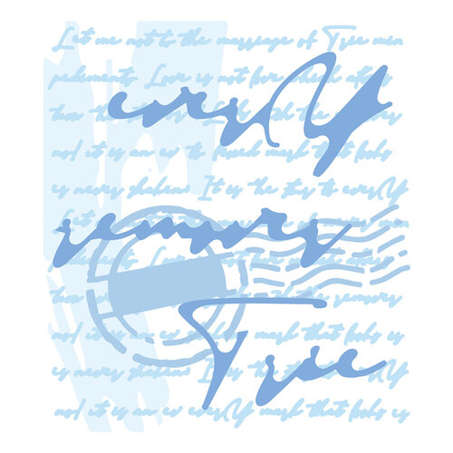 Sizzix - Layered Stencils - Scroll Text - 4 Pack 1 Sizzix - Layered Stencils - Scroll Text - 4 Pack