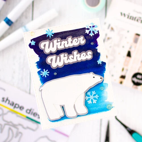 Scrapbook.com - Glitter Brush Marker - Frosty Blue 7 Scrapbook.com - Glitter Brush Marker - Frosty Blue