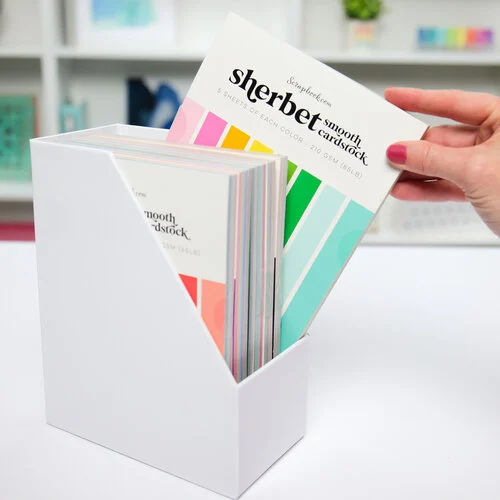 Scrapbook.com - Craft Room Basics - Paper Holder Bundle - White