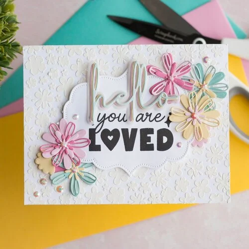 Scrapbook.com - Decorative Die Set - Hello Bloom