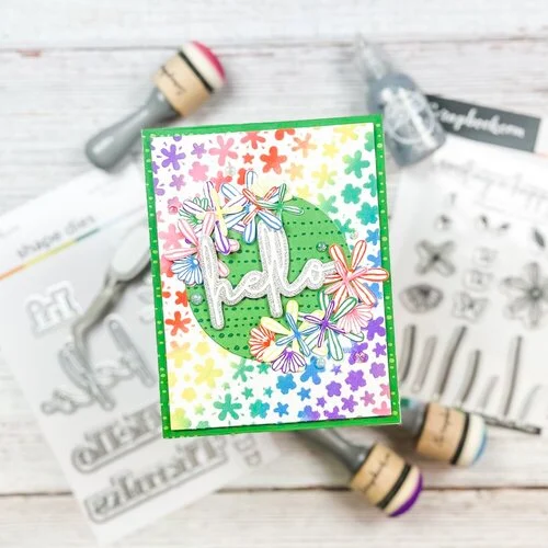 Scrapbook.com - Decorative Die Set - Hello Bloom