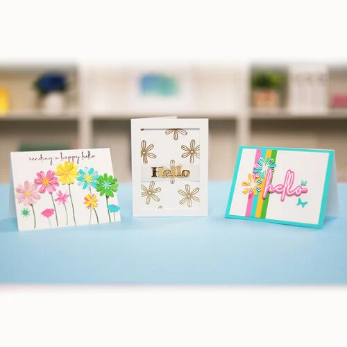 Scrapbook.com - Decorative Die Set - Hello Bloom