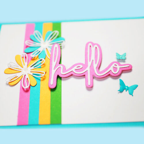 Scrapbook.com - Decorative Die Set - Hello Bloom