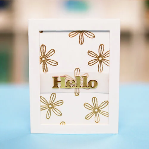 Scrapbook.com - Decorative Die Set - Hello Bloom