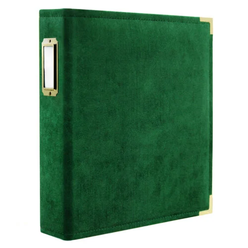 Scrapbook.com - 9x12 Three Ring Album - Velvet - Emerald Green