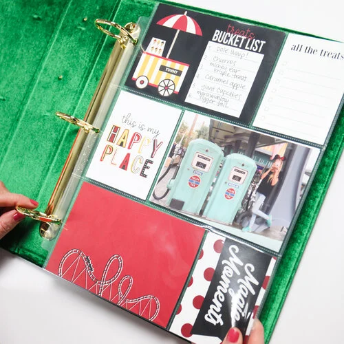 Scrapbook.com - 9x12 Three Ring Album - Velvet - Emerald Green