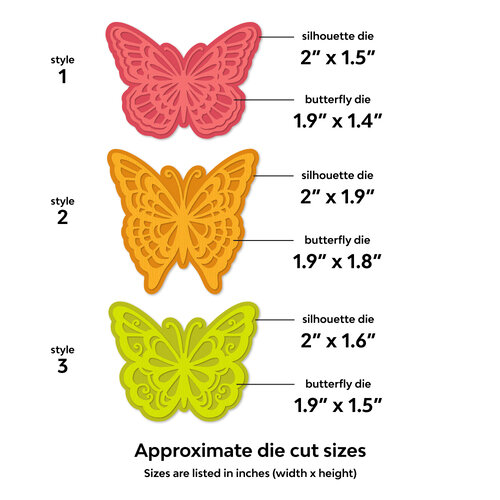 Scrapbook.com - Decorative Die Set - Floral and Flutter Bundle 3 Scrapbook.com - Decorative Die Set - Floral and Flutter Bundle