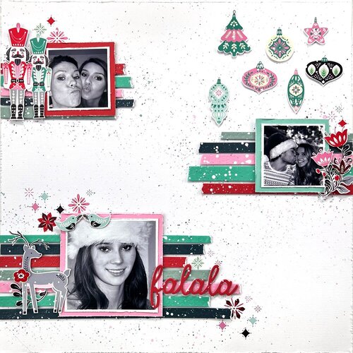 Scrapbook.com - Peppermint Holiday - Rub-On Transfers - 6x8 - 2 Sheets