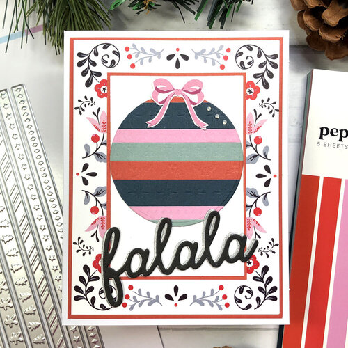 Scrapbook.com - Peppermint Holiday - Rub-On Transfers - 6x8 - 2 Sheets