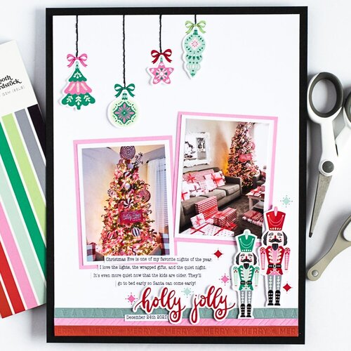 Scrapbook.com - Peppermint Holiday - Rub-On Transfers - 6x8 - 2 Sheets