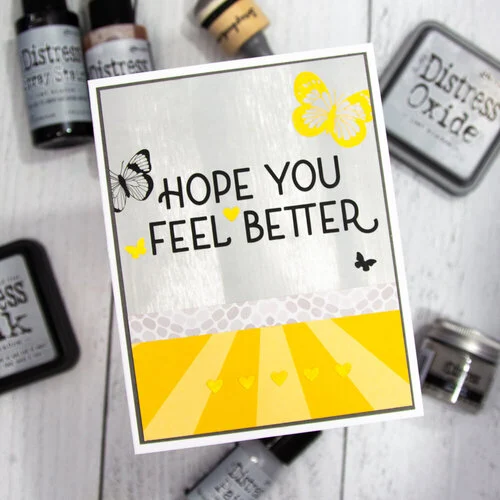 Scrapbook.com - Card Maker Sentiments - Metallic Rub-On Transfers - 6x8 - 2 Sheets