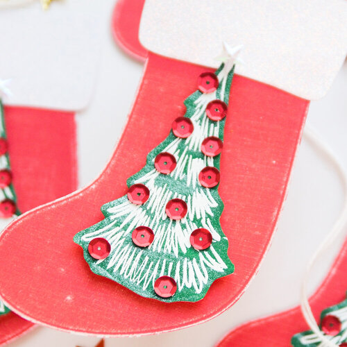 Scrapbook.com - Glitter Brush Marker - Green - Christmas Ivy