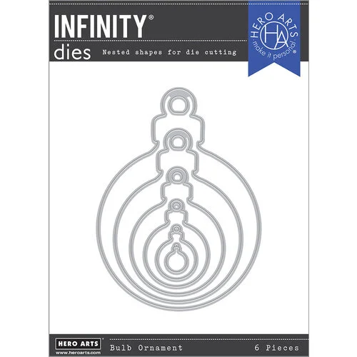 Hero Arts - Christmas - Infinity Dies - Bulb Ornament