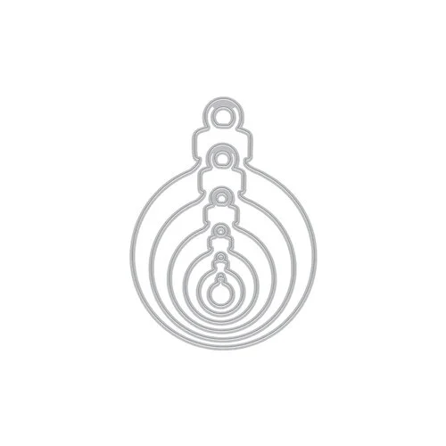 Hero Arts - Christmas - Infinity Dies - Bulb Ornament