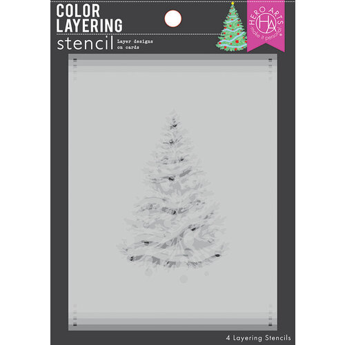 Hero Arts - Color Layering Stencils - O Christmas Tree