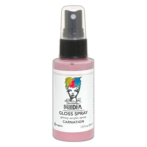 Ranger Ink - Dina Wakley Media - Gloss Sprays - Carnation 1 Ranger Ink - Dina Wakley Media - Gloss Sprays - Carnation