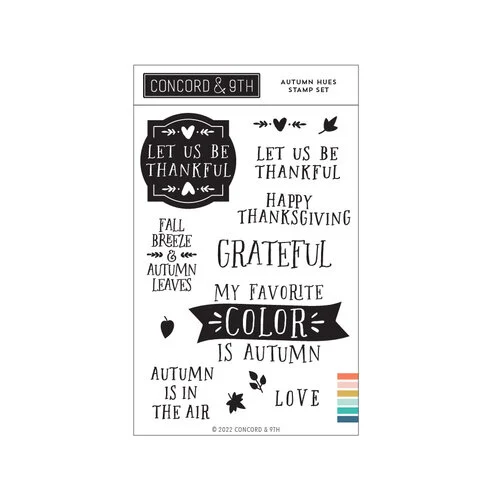 Concord and 9th - Clear Photopolymer Stamps - Autumn Hues