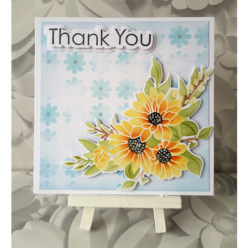 Lisa Horton Crafts - 3D Embossing Folder with Coordinating Dies - Daisy Corner