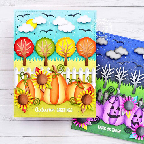 Sunny Studio Stamps - Halloween - Sunny Snippets - Craft Dies - Pumpkin Patch